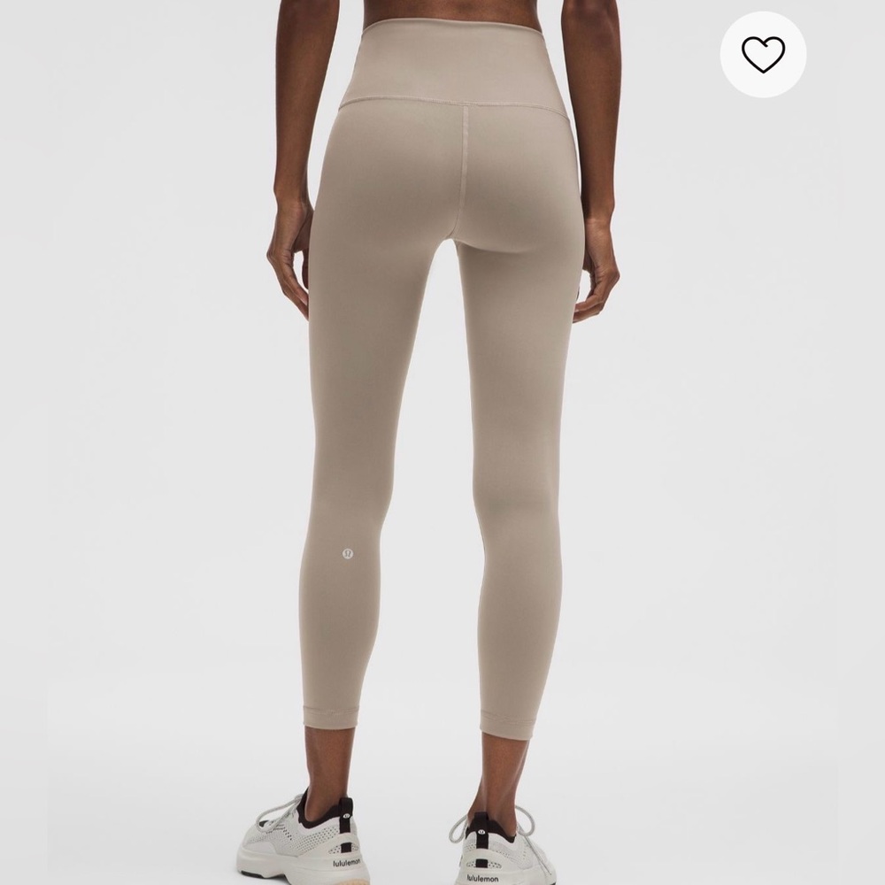 Lululemon Leggings pants warm ash grey wunder train high rise tight 25” size 6 - Picture 3 of 6